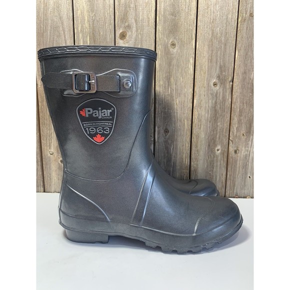 Pajar Shoes - Pajar "Axara" Rubber Buckle Detailed Mid-Calf Rain Boots Size 42 EU / 11 US